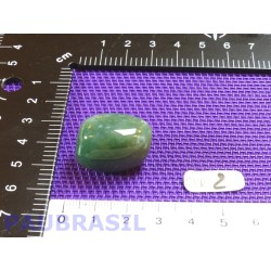 Calcédoine Verte Silicates de Fer en pierre roulée 12g