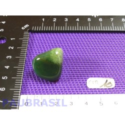 Calcédoine Verte Silicates de Fer en pierre roulée 13g