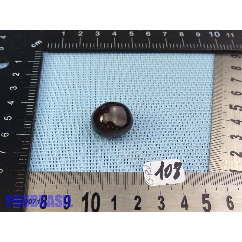 Grenat Rhodolite en Pierre Roulée 12g Q Extra