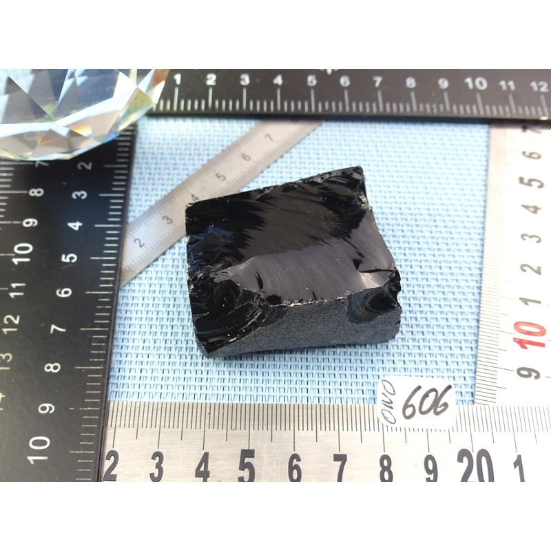 Obsidienne noire en Pierre Brute de 79gr50