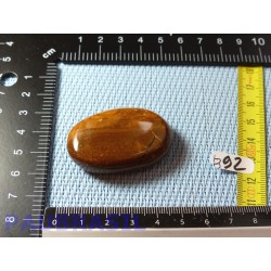 Jaspe jaune en pierre plate de 30g du Brésil