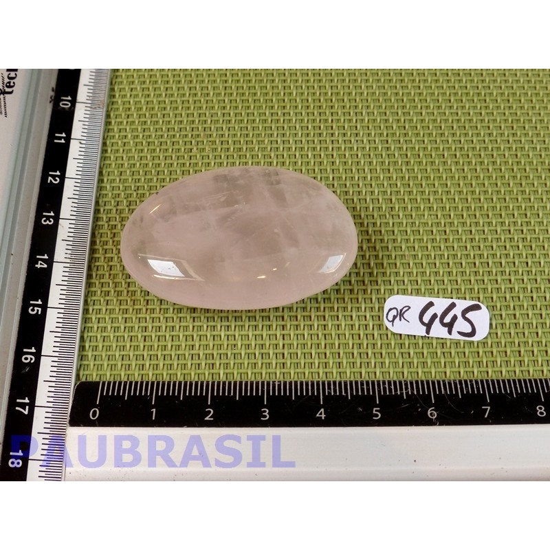 Quartz rose en pierre plate 27g