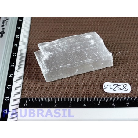 Selenite - Gypse fibreux en pierre brute de 37gr50 Selenite - Gypse fibreux en pierre brute de 37gr50