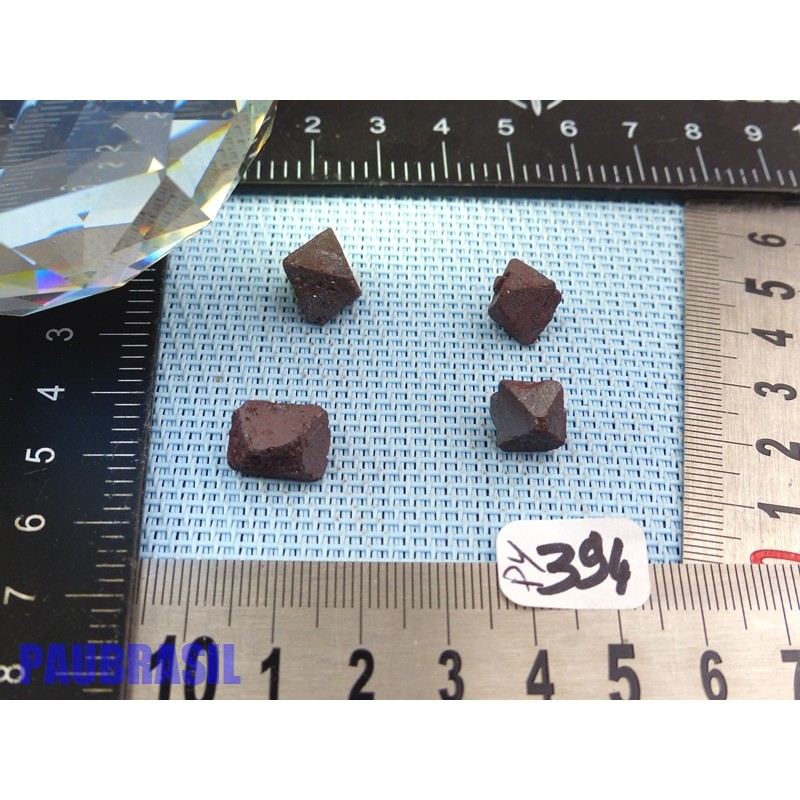 4 Magnétites octaédriques de 10g les 4
