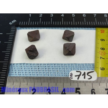 4 Magnétites octaédriques de 8g les 4 4 Magnétites octaédriques de 8g les 4