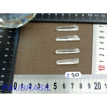 4 pointes cristal de roche Q Extra pour lithothérapie 7gr 4 pointes cristal de roche Q Extra pour lithothérapie 7gr