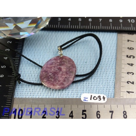 Pendentif Lépidolite mini pierre plate 9gr