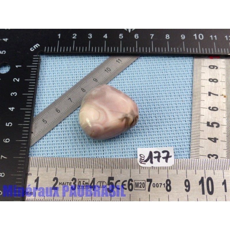 Agate rose naturelle du Botswana pierre roulée 26gr Q Extra