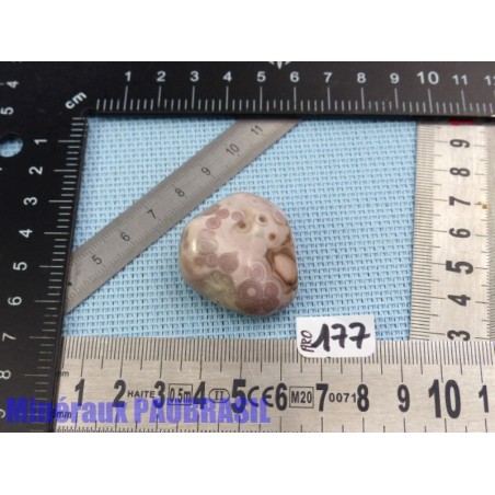 Agate rose naturelle du Botswana pierre roulée 26gr Q Extra