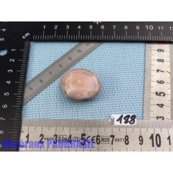Agate rose naturelle du Botswana pierre roulée 14gr Q Extra