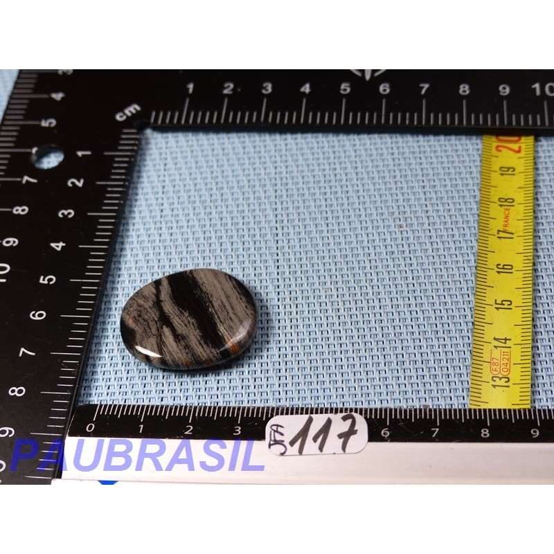 Jaspe Feuille d'Argent en Mini Pierre Plate 9g