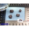 4 Magnétites octaédriques de 12g les 4
