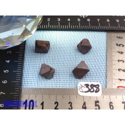 4 Magnétites octaédriques de 14g les 4
