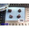 4 Magnétites octaédriques de 14g les 4