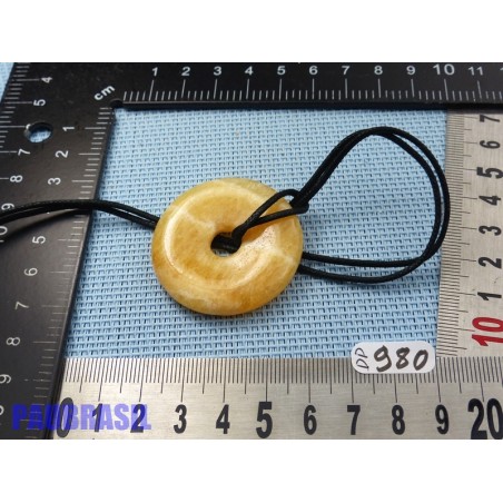 Pi donut pendentif Calcite Orange 4cm Pi donut pendentif Calcite Orange 4cm