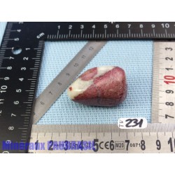 Thulite - zoïsite rouge en pierre roulée jumbo Q Extra 49g