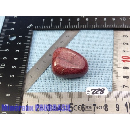 Thulite - zoïsite rouge en pierre roulée jumbo Q Extra 40gr50