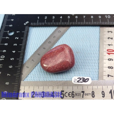 Thulite - zoïsite rouge en pierre roulée jumbo Q Extra 37gr50