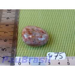 Thulite - zoïsite rouge en pierre roulée Q moyenne 19g