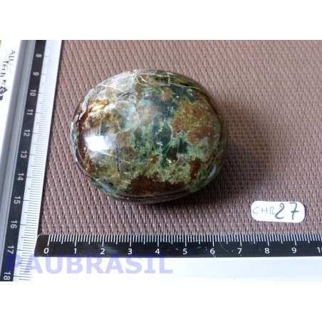 Chrysoprase de Madagascar Q Extra en galet poli 129gr