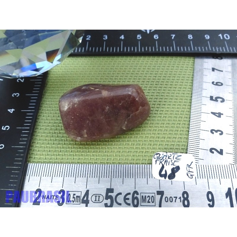 Aventurine Rouge - Quartz Fraise en galet roulé de 31g