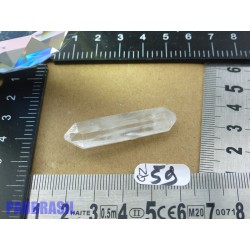 Pointe biterminée en cristal de roche Q Extra  pour lithothérapie 7g