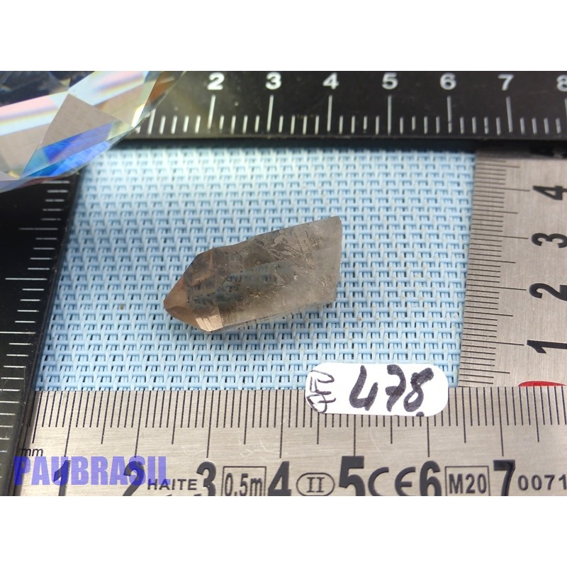 Pointe de Quartz Fumé brut du Brésil 7gr50