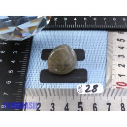 Quartz Actinolite pierre roulée Brésil 14gr rare