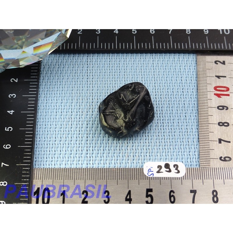 Spinelle noir pierre semi roulée 22gr50 Birmanie