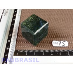 Cube poli en Agate Mousse 41gr 25mm