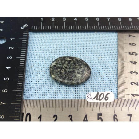 Diorite orbiculaire pierre plate mini 8gr50 Rare
