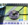 Pi Donut pendentif en Amethyste Q Extra Brésil 4cm