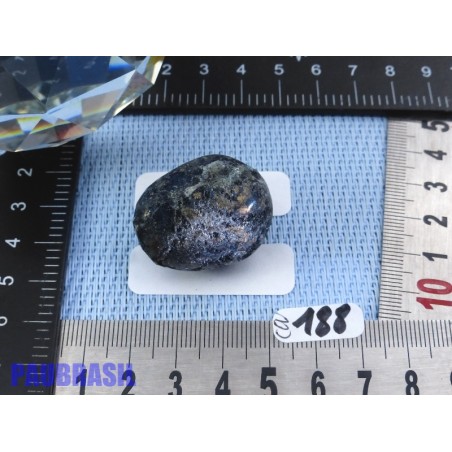 Covellite - Covelline en pierre semi roulée du Pérou 30g