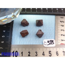4 Magnétites octaédriques de 13g les 4
