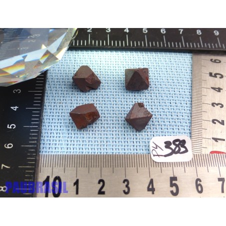 4 Magnétites octaédriques de 13g les 4