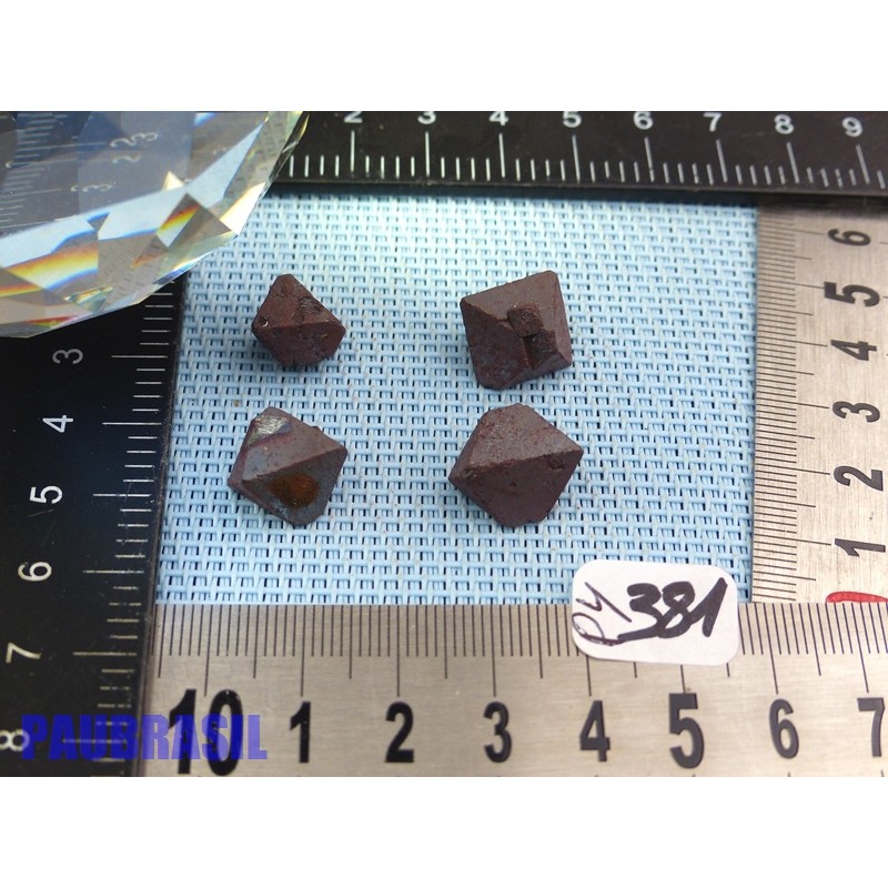 4 Magnétites octaédriques de 14g les 4