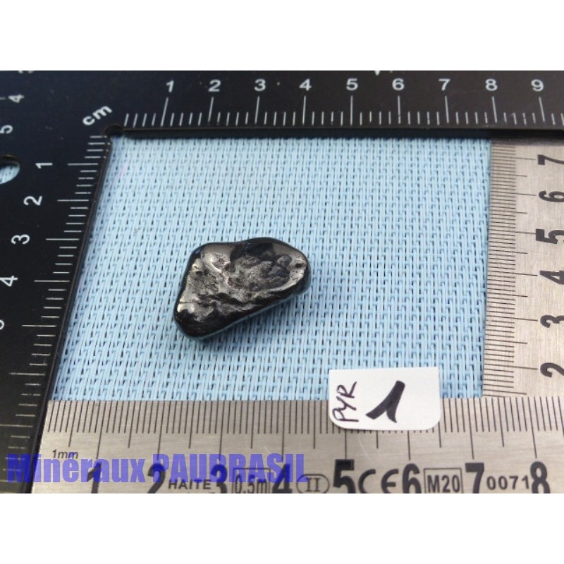 Pyrolusite - Polianite en Pierre semi Roulée 9gr50 Rare