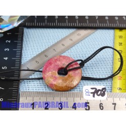 Donut Pi Rhodonite de 30 mm