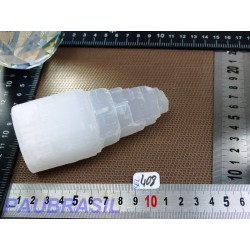 Gratte-ciel en Selenite - Gypse fibreux en pierre brute de 302g