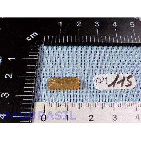 Topaze impériale de 0g80 du Brésil Q Extra