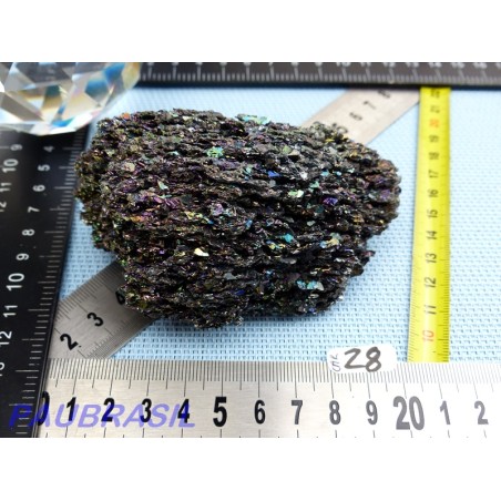 Carborandite irisée pierre brute de 182g