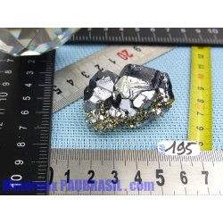 Galene plus Pyrite en pierre brute 94g