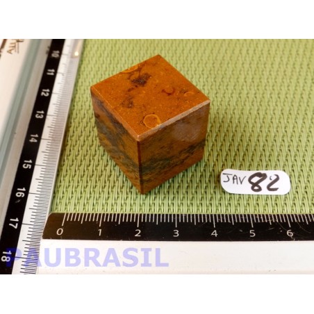 Cube poli en Jaspe Vermicelle - Jaspe Marianne Q Extra 36g 24mm Cube poli en Jaspe Vermicelle - Jaspe Marianne Q Extra 36g 24mm