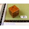 Cube poli en Jaspe Vermicelle -  Jaspe Marianne Q Extra 36g 24mm