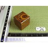 Cube poli en Jaspe Vermicelle -  Jaspe Marianne Q Extra 31g 24mm