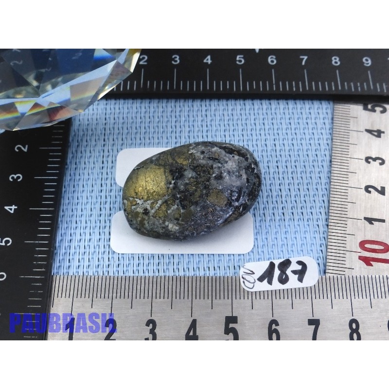 Covellite - Covelline en pierre semi roulée du Pérou 29g