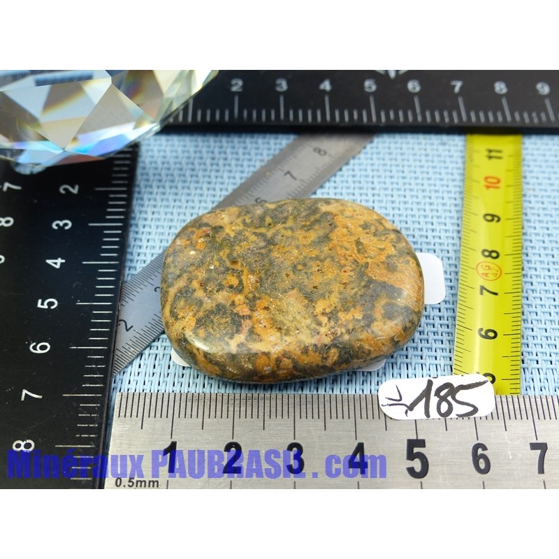 Jaspe leopard en pierre plate de 33gr