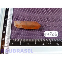 Pointe de Quartz Tangerine de 6gr guérisseur doré Brésil