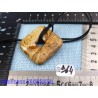 Pi donut CARRE pendentif en Jaspe Paysage Q Extra 4 cm