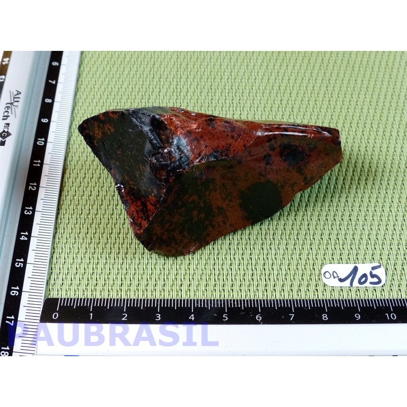 Obsidienne Acajou Mahagony 138gr en pierre brute